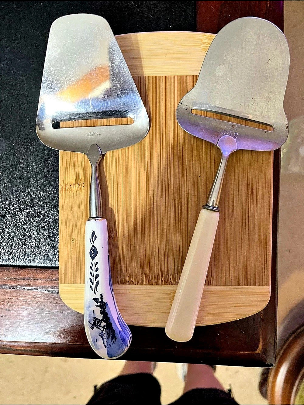Bamboo Board with two cheese slicers